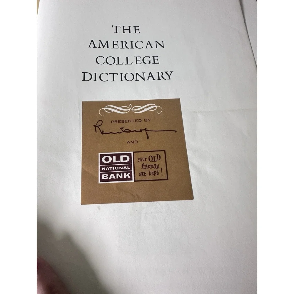 Vintage American College Dictionary‎ 1960s Random House Decor Book